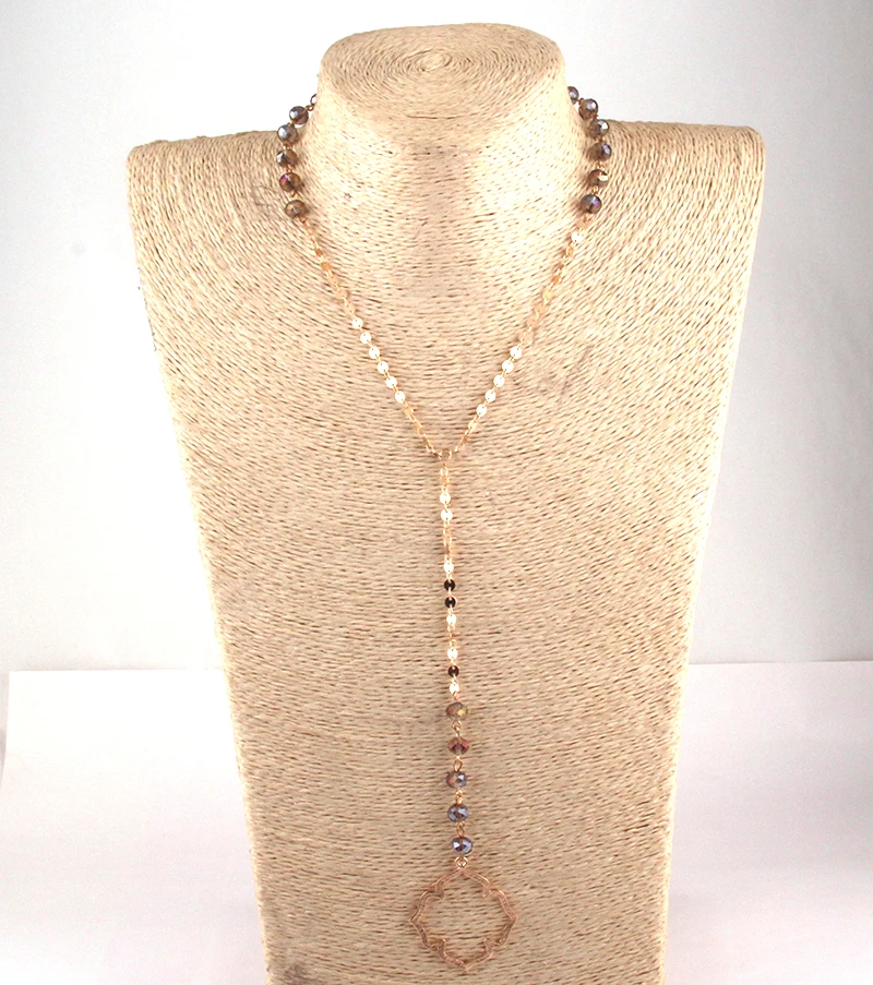 Moodpc модное богемное ювелирное изделие с кристаллами и плоской цепочкой цветок