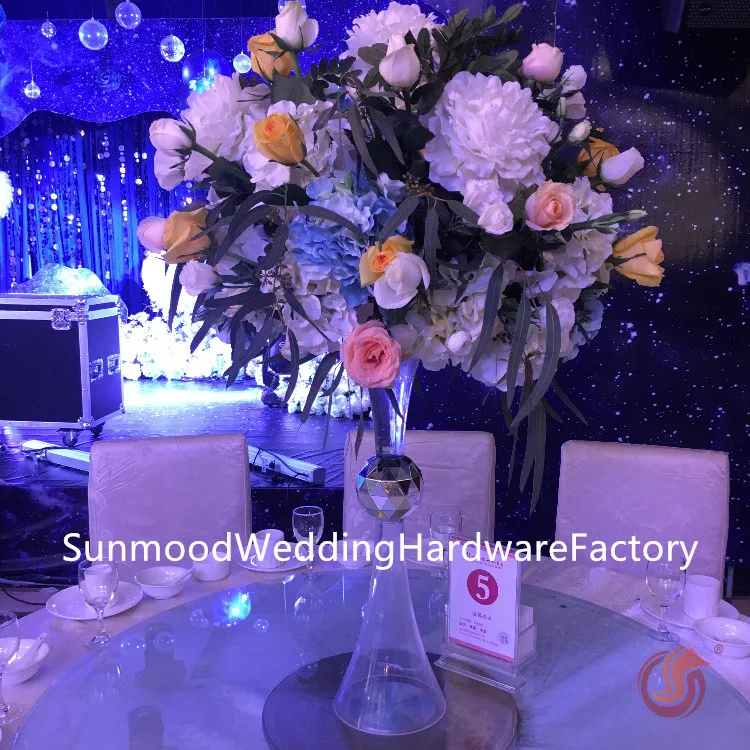 Прозрачная акриловая ваза центральный элемент свадебного стола держатель для