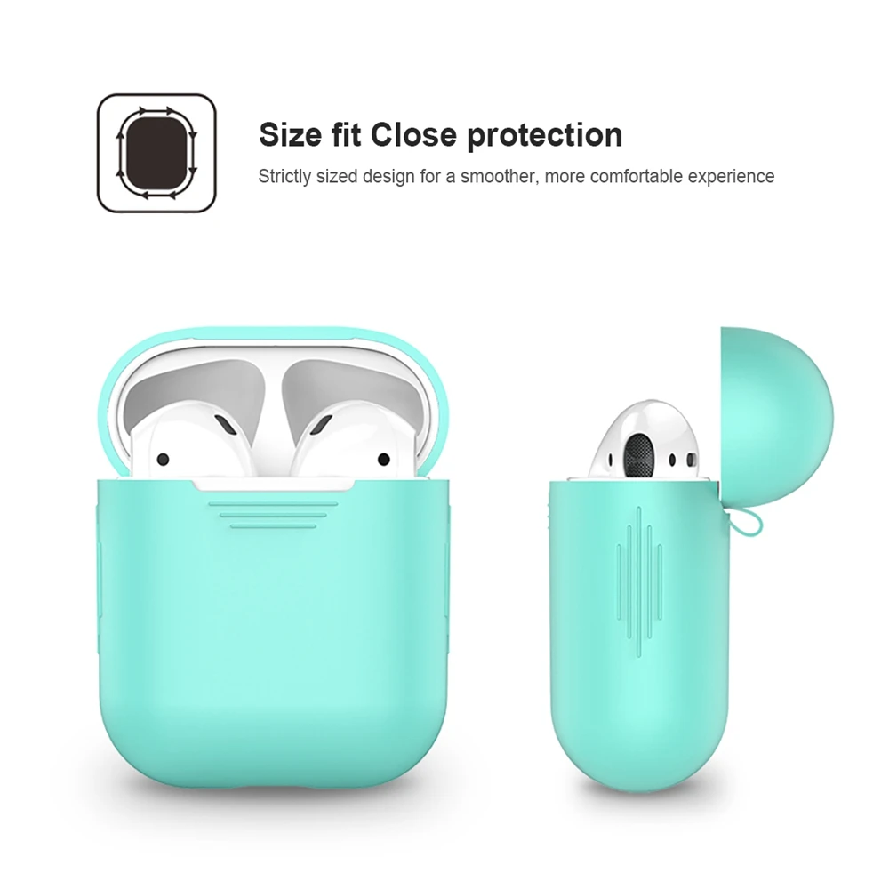 Милый цветной Силиконовый ТПУ чехол для беспроводных наушников Bluetooth Apple