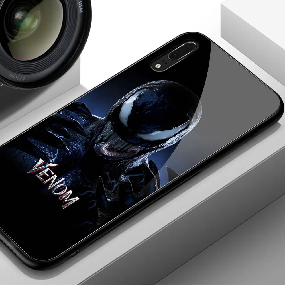 Для huawei P20 Lite чехол Venom Marvel закаленное стекло для huawei mate 9 10 Pro P10 P20 Lite Note 10 mate 20 Pro Honor v10