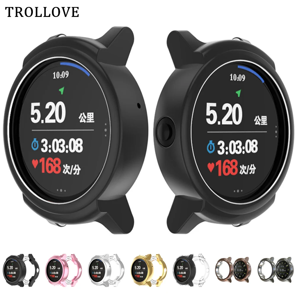 Мягкий силиконовый чехол для Ticwatch E Smart Watch защитный s бампер Tic часов армированный