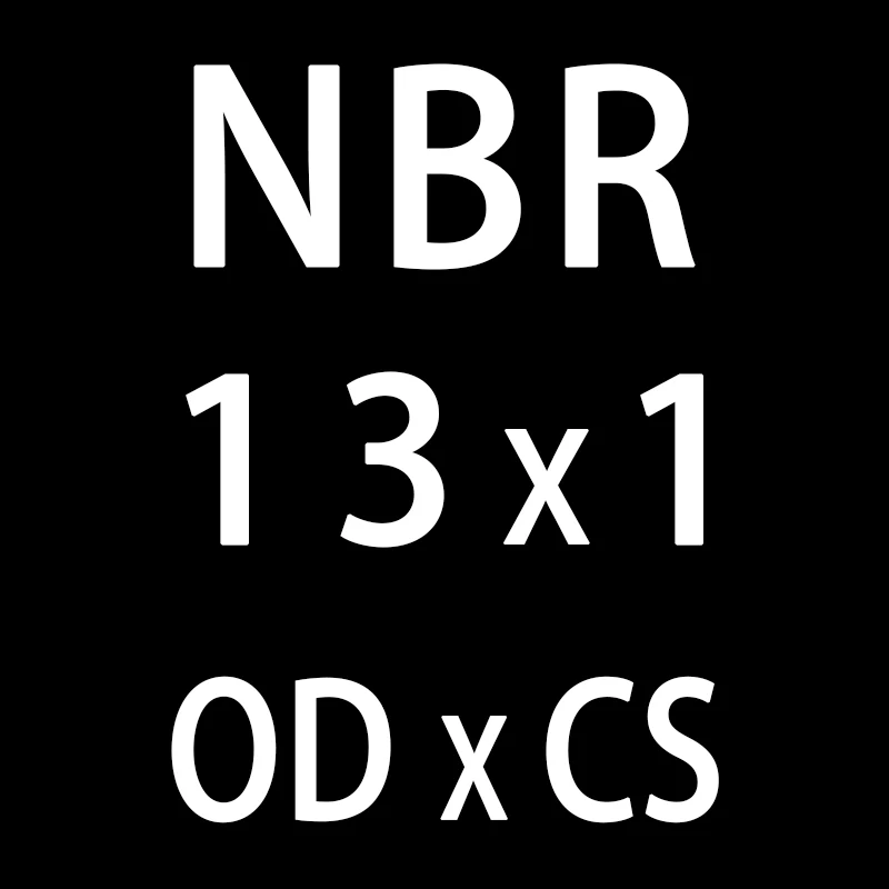 50 шт./лот резиновым кольцом NBR уплотнительное кольцо 1 мм Толщина OD11/12/13/14/15/16/17/18/19/20 мм уплотнительное кольцо нитрил прокладка кольца масла - Цвет: OD13mm