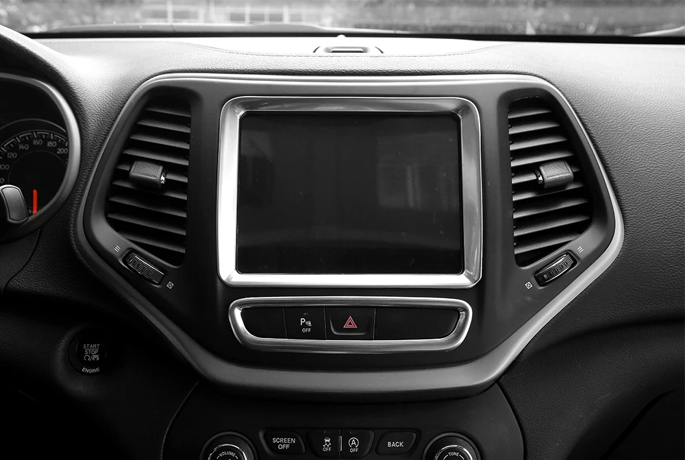 MOPAI ABS Автомобильная навигационная панель GPS декоративная рамка наклейки для Jeep Cherokee Up интерьерные аксессуары для стайлинга автомобилей
