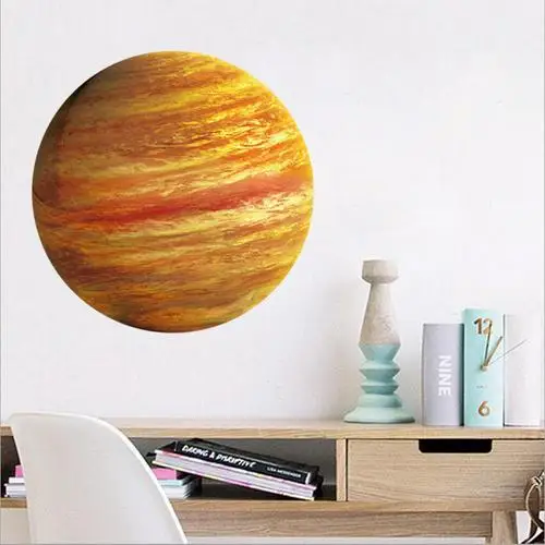 Jupiter Планеты DIY стикер стены ПВХ водонепроницаемый светящаяся планета светится в темноте стикер стены s Декор детской комнаты - Цвет: Jupiter