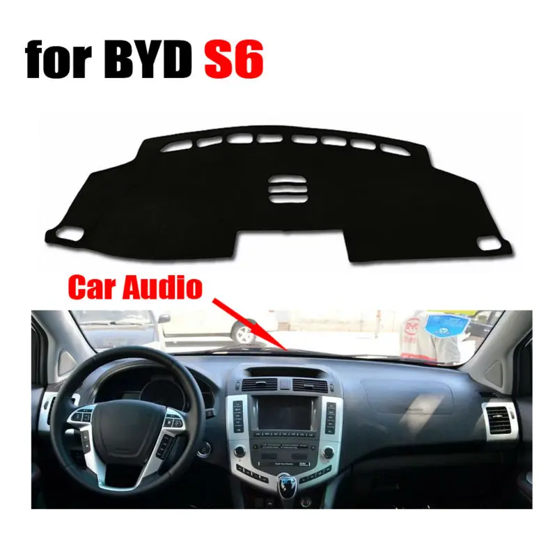 

FUWAYDA Car dashboard covers mat for BYD S6 High configuration all the years Left hand drive dashmat pad dash cover auto