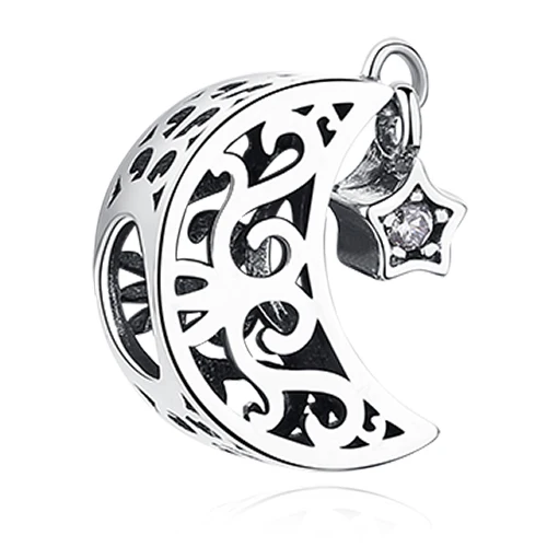 ELESHE 925 Стерлингового Серебра Дейзи, Корона Кристалл CZ Подвески Fit очарование Pandora Браслет Ожерелье Подлинные Ювелирные Изделия Аксессуары - Цвет: PY1760