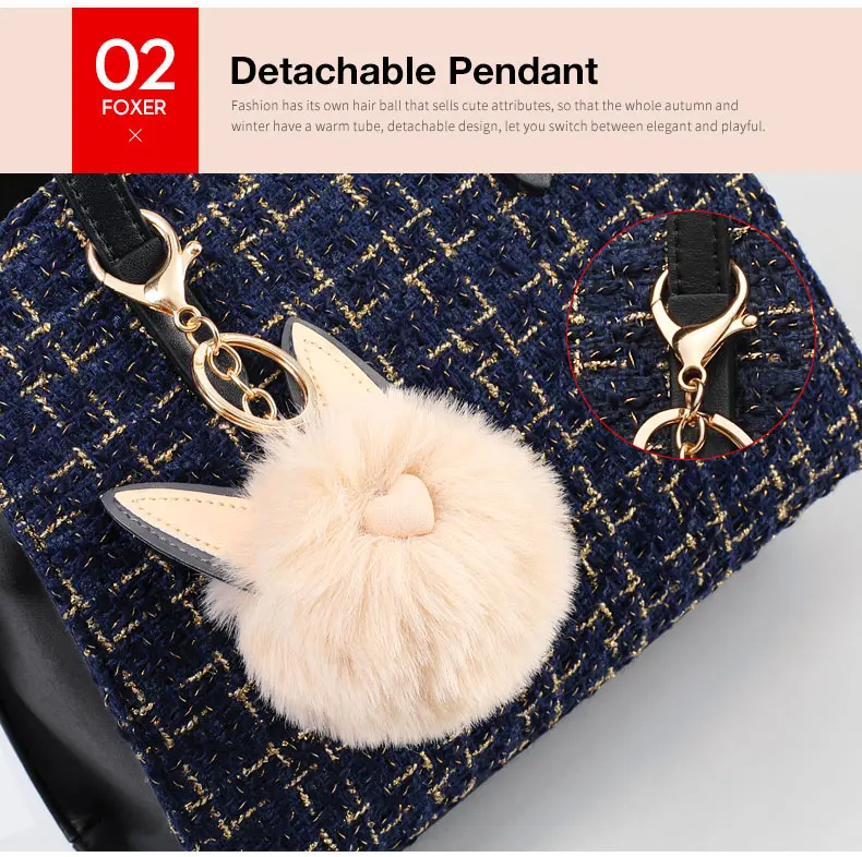 FOXER Brand New Arrival Female Fashion Design Totes& Handbag Women Chic Shoulder Bags Girl's Kawaii Crossbody Bags for Lady