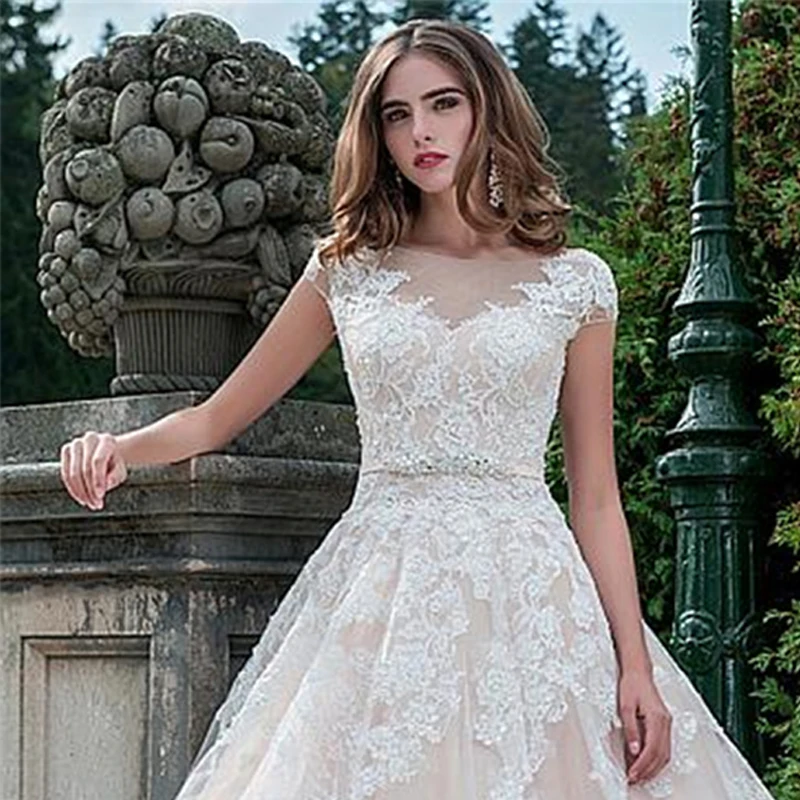 Свадебные платья LORIE из фатина женское пляжное платье с рукавом крылышком для