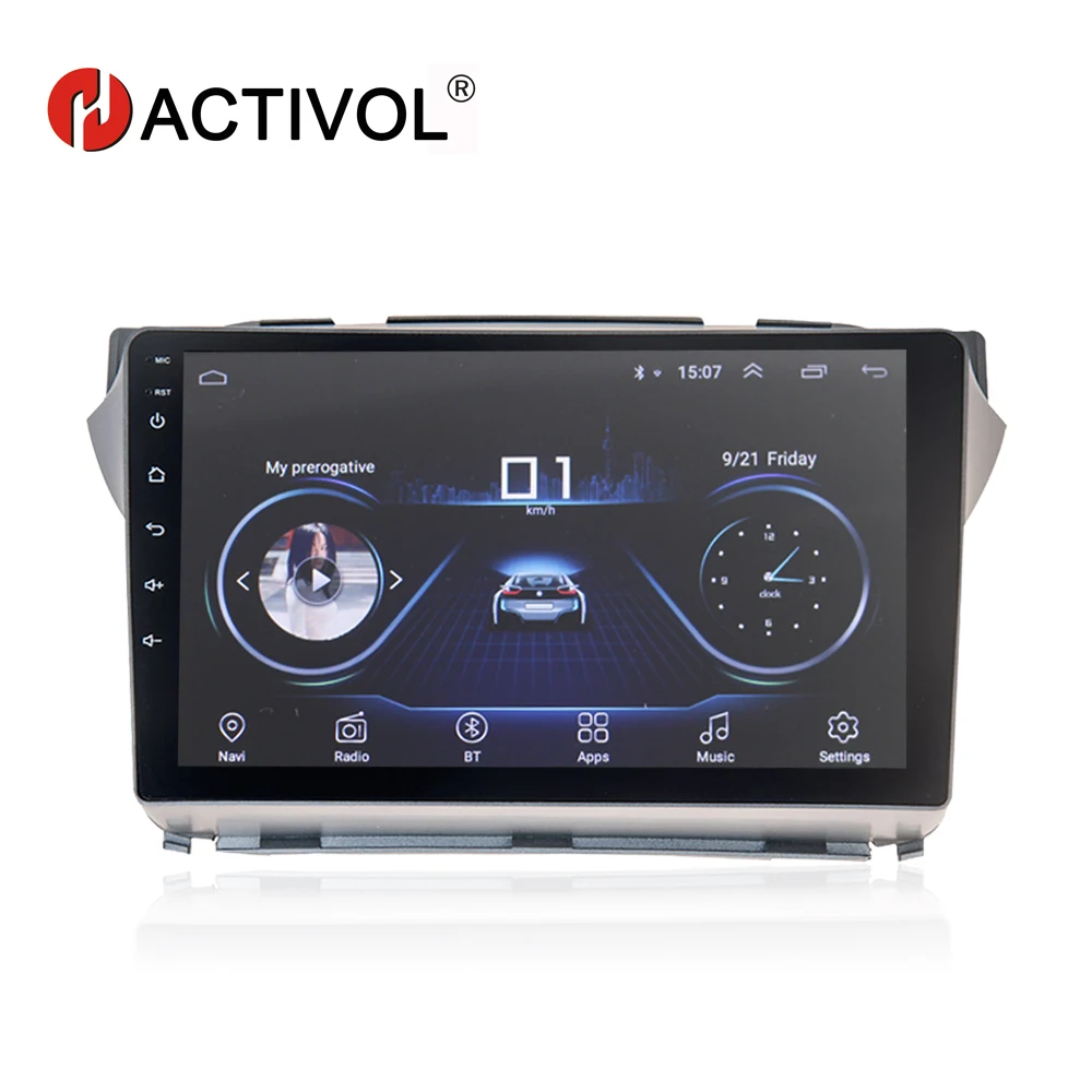 HACTIVOL " 1024*600 четырехъядерный android 8,1 автомобильный навигационный GPS радиоприемник для Suzuki Alto 2009 Автомобильный dvd-плеер с 1G ram 16G rom