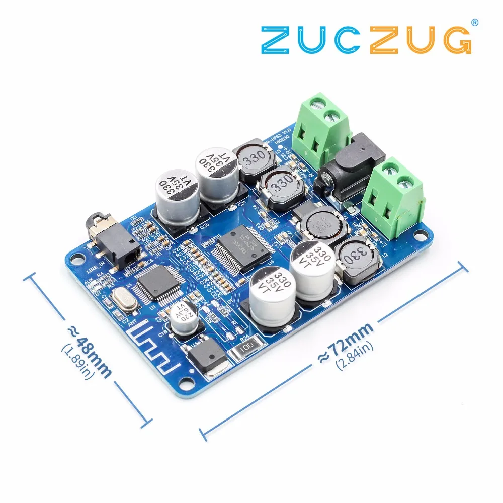 TDA7492P Bluetooth 4,0 V4.0 V2.1 Аудио приемник усилитель плата модуль с AUX интерфейсом 2*25 Вт привод динамик AUX интерфейс