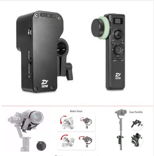 Zhiyun Crane 2 Servo, для всех DSLR камер, Crane 2 2,4 ГГц беспроводной Карданный контроллер с датчиком движения