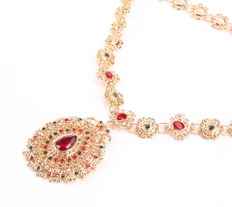 Наборы свадебных ювелирных изделий высокое качество золотой цвет ювелирный