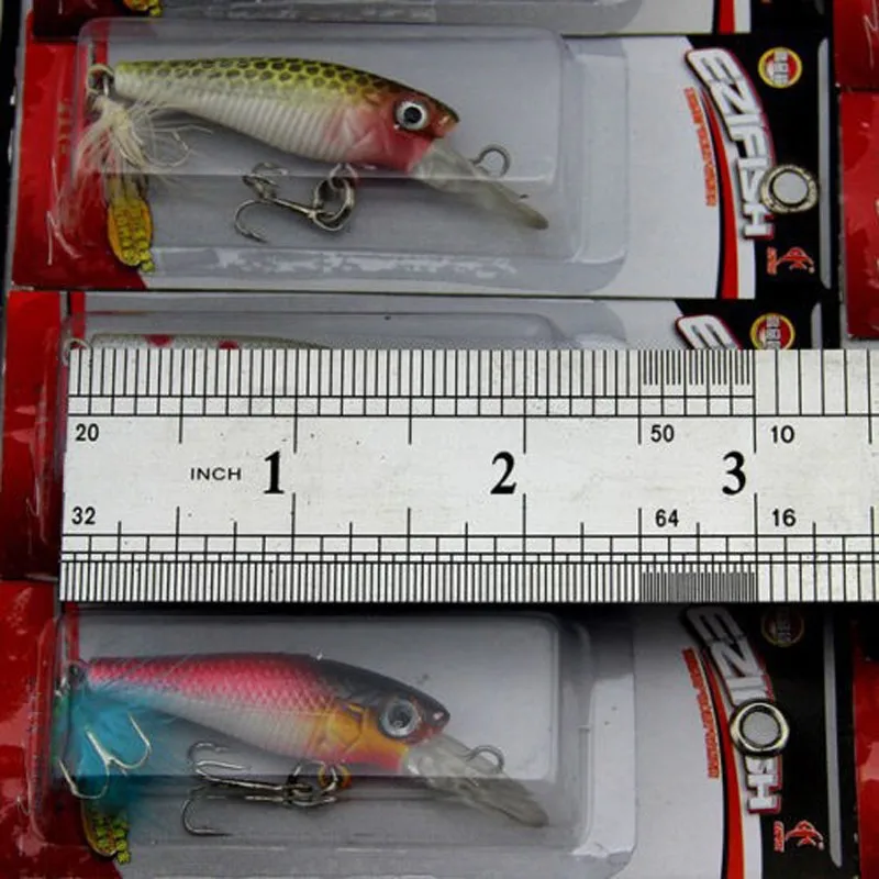 

New Lot 30 pcs Kinds of Fishing Lures Crankbaits Hooks Minnow Bass Baits Tackle