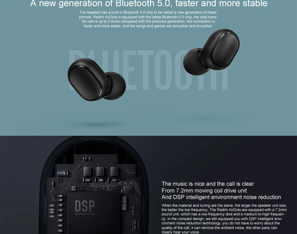 Xiao mi новые красные mi AirDots TWS наушники Bluetooth 5,0 mi ni беспроводные стерео наушники гарнитура с mi c DSP ANC наушники громкой связи