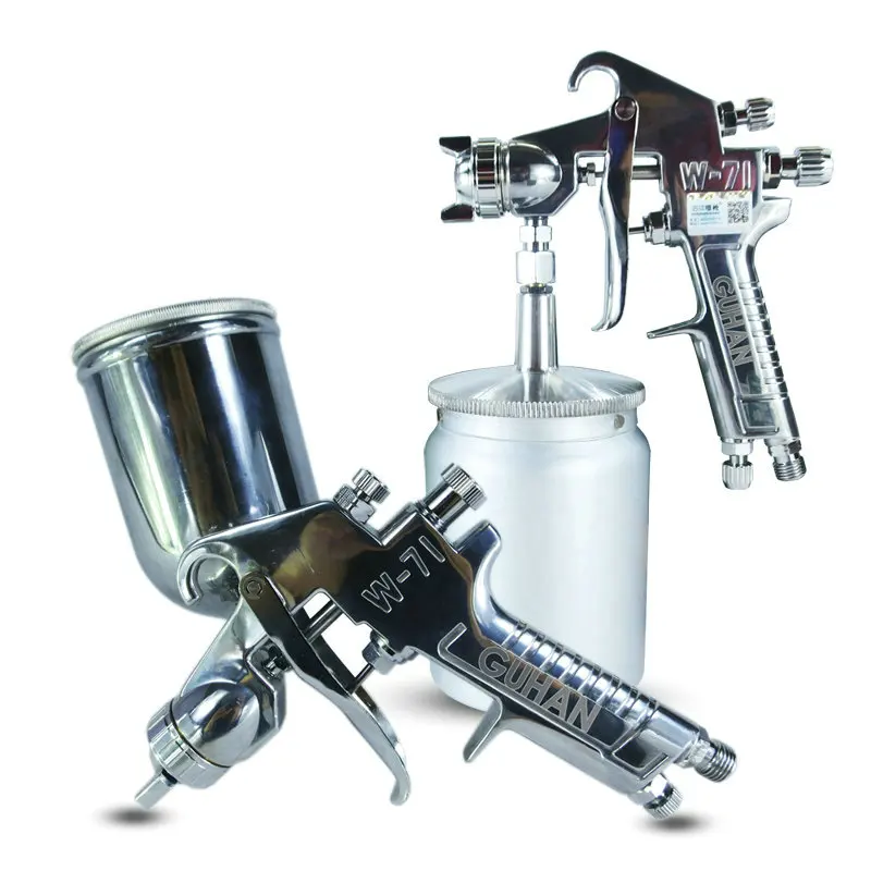 

Pneumatic Spray Gun Gravity / Siphon Feed 0.5mm / 1.5mm / 2mm / 2.5mm Stainless Steel Nozzle Automotive Tools Furniture Spraying