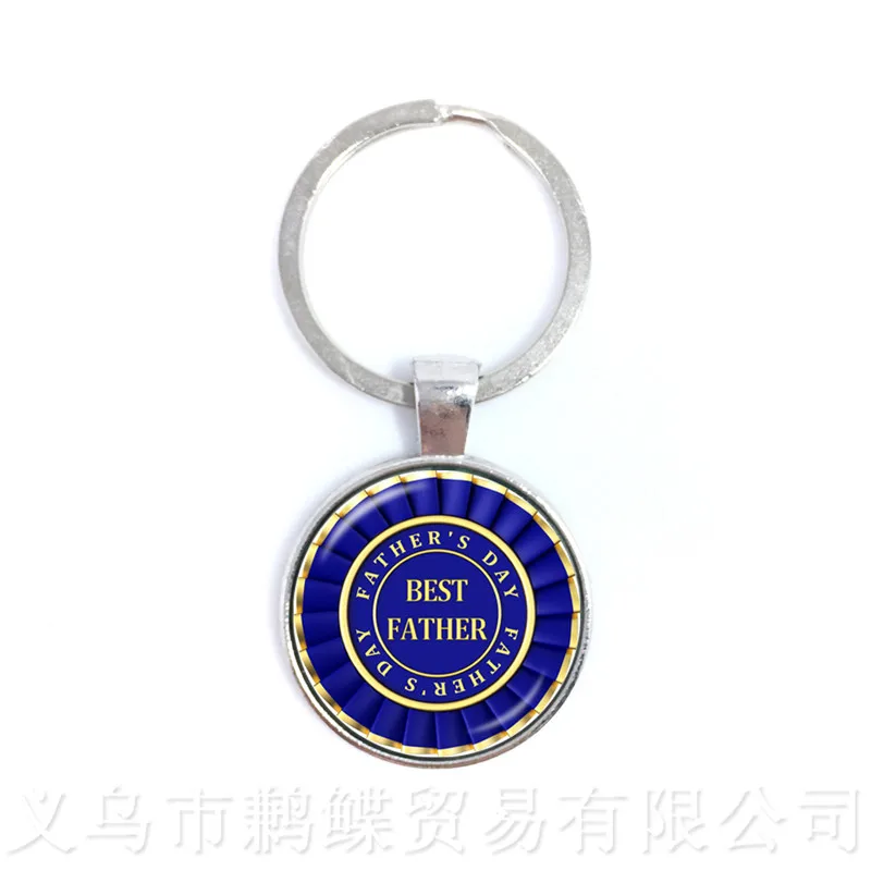 

New Fashion PAPA Keychains For Father Day Bonne Fete PAPA Pendant For Dad's Best Gifts I Love Dad