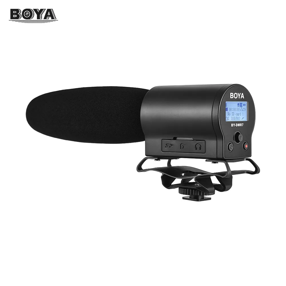 BOYA BY-DMR7 качество трансляции конденсаторный микрофон со встроенной вспышкой