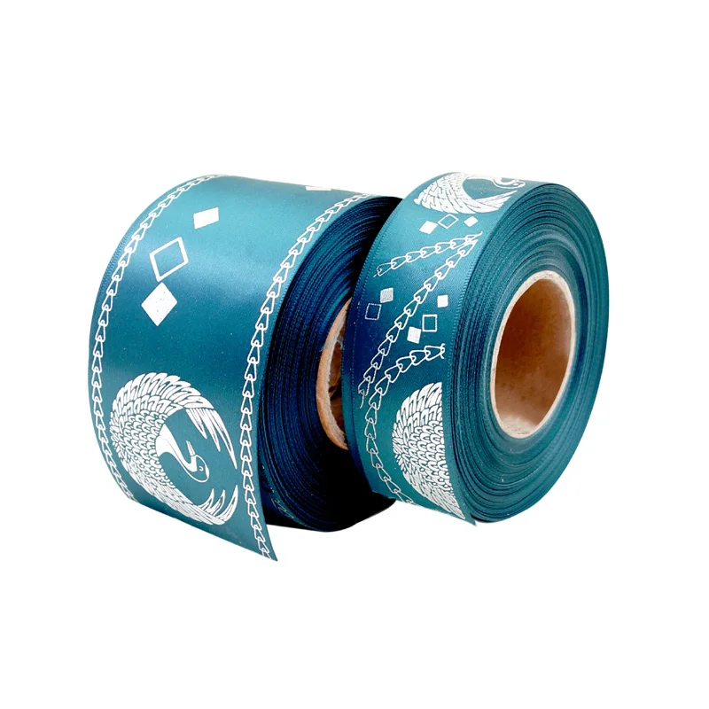 HAOSIHUI 2 ''(51 мм) оптовая продажа атласная лента с индивидуальным принтом и