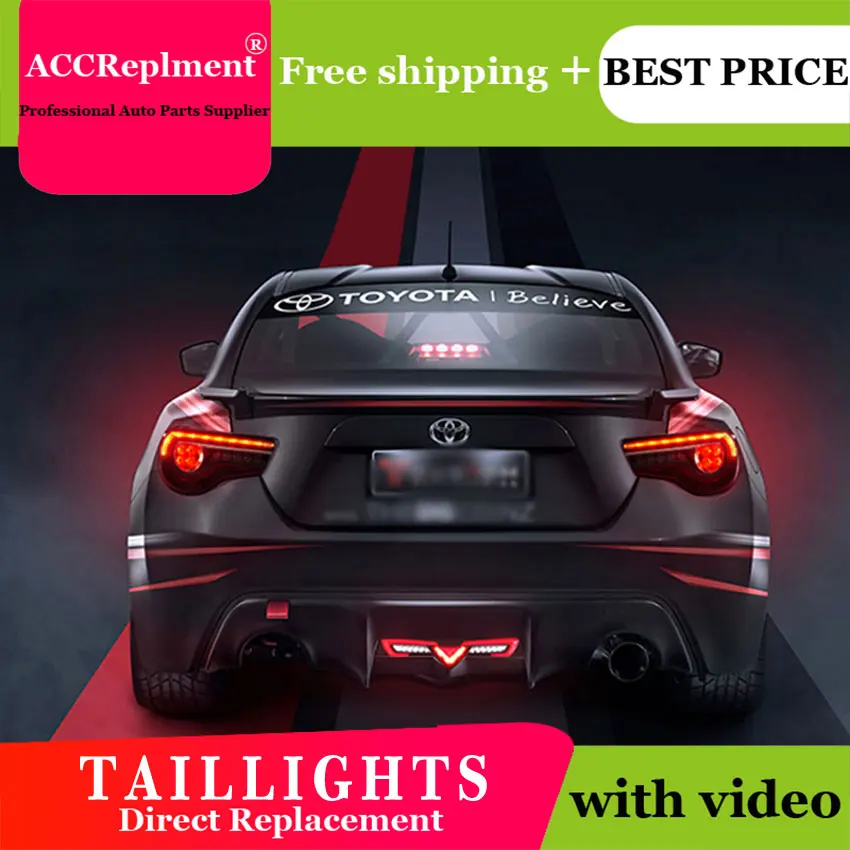 4 шт. автомобильный Стайлинг для Toyota GT86 задние фонари 2017-2019 светодиодные лампы +