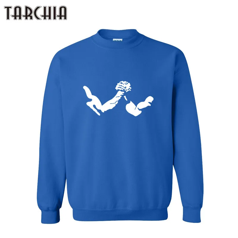 Толстовка TARCHIA мужская с длинным рукавом Модный хлопковый пуловер круглым