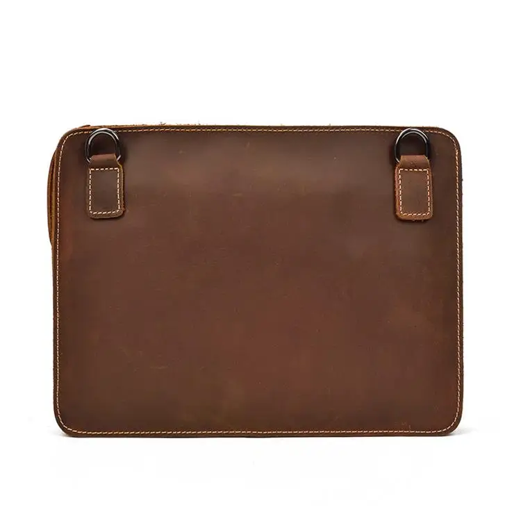34cm Brown MAHEU, Кожаный клатч, Сумка для документов, для мужчин, ts, Сумка с напульсником, А4, слинг, конверт, сумка для файлов, мужские клатчи, коровья кожа, сумки на молнии - Цвет: 34cm Brown