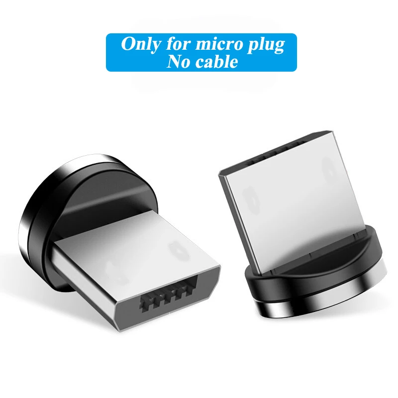 Only-One-Plug-micro Магнитный кабель с быстрой загрузкой Micro Usb type-C для Iphone X Xs Max samsung Xiaomi huawei - Цвет: Only-One-Plug-micro