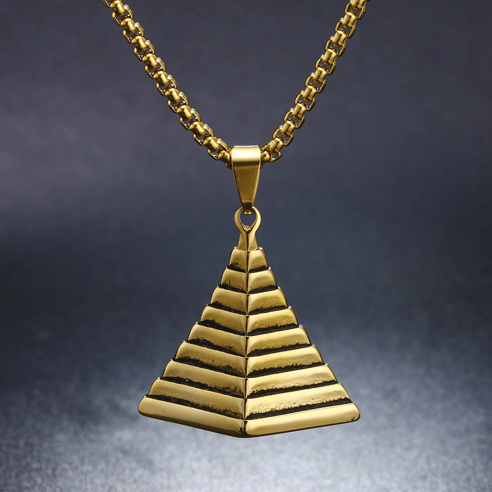 Ожерелье унисекс из нержавеющей стали с изображением старинной