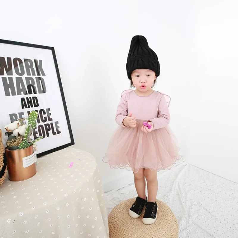 

Children Girl Dress Party Costume Newborn Kids Formal Events Vestidos Toddler Tutu Butterfly Fluffy Wedding Gown Dress