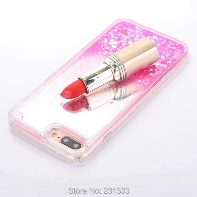 Жидкий 3D Алмазный Блестящий гальванический жесткий корпус из ТПУ для Iphone 7 Plus 7PLUS