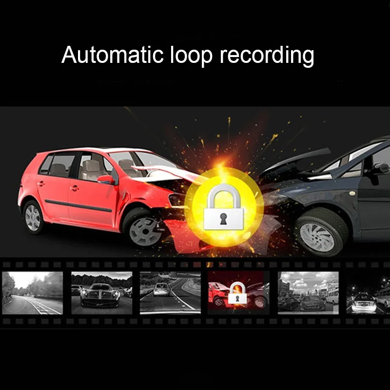 TOSPRA 7 дюймовый автомобильный видеорегистратор с сенсорным экраном Full HD 1080P