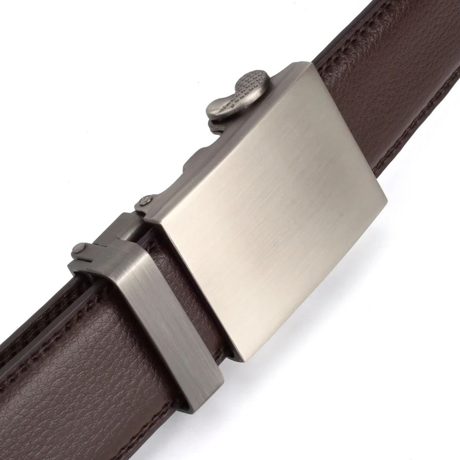 Мужской ремень из натуральной воловьей кожи с храповым механизмом 35 мм |
