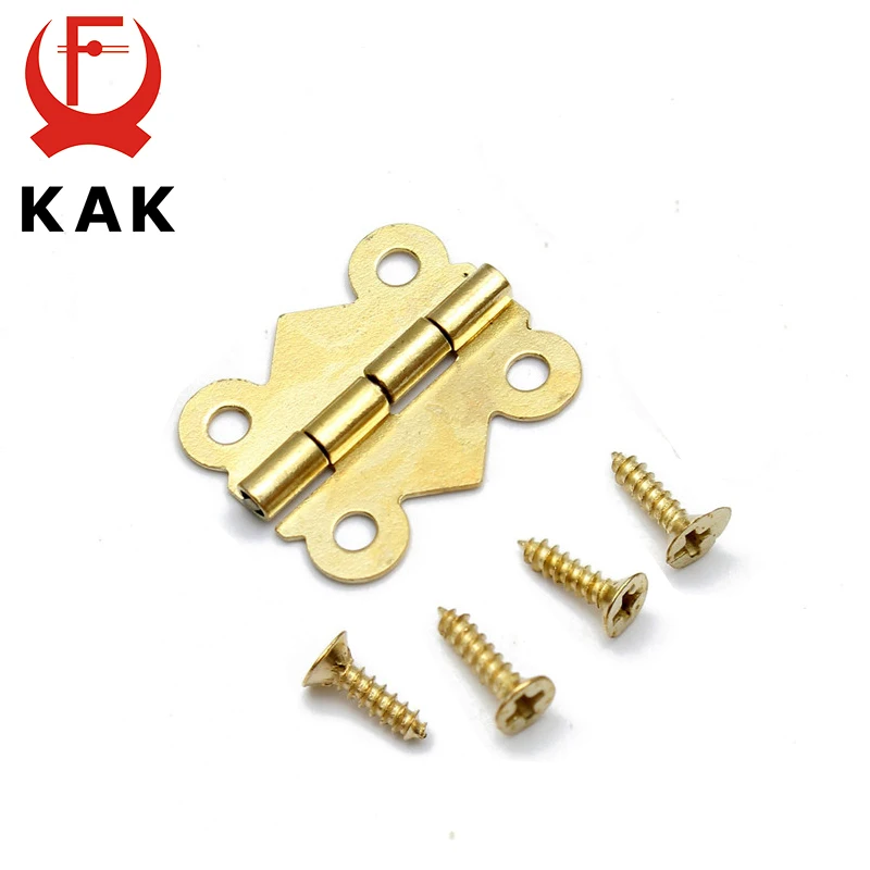 

10pcs KAK 20mm x17mm Bronze Gold Silver Mini Butterfly Door Hinges Cabinet Drawer Jewellery Box Hinge For Furniture Hardware