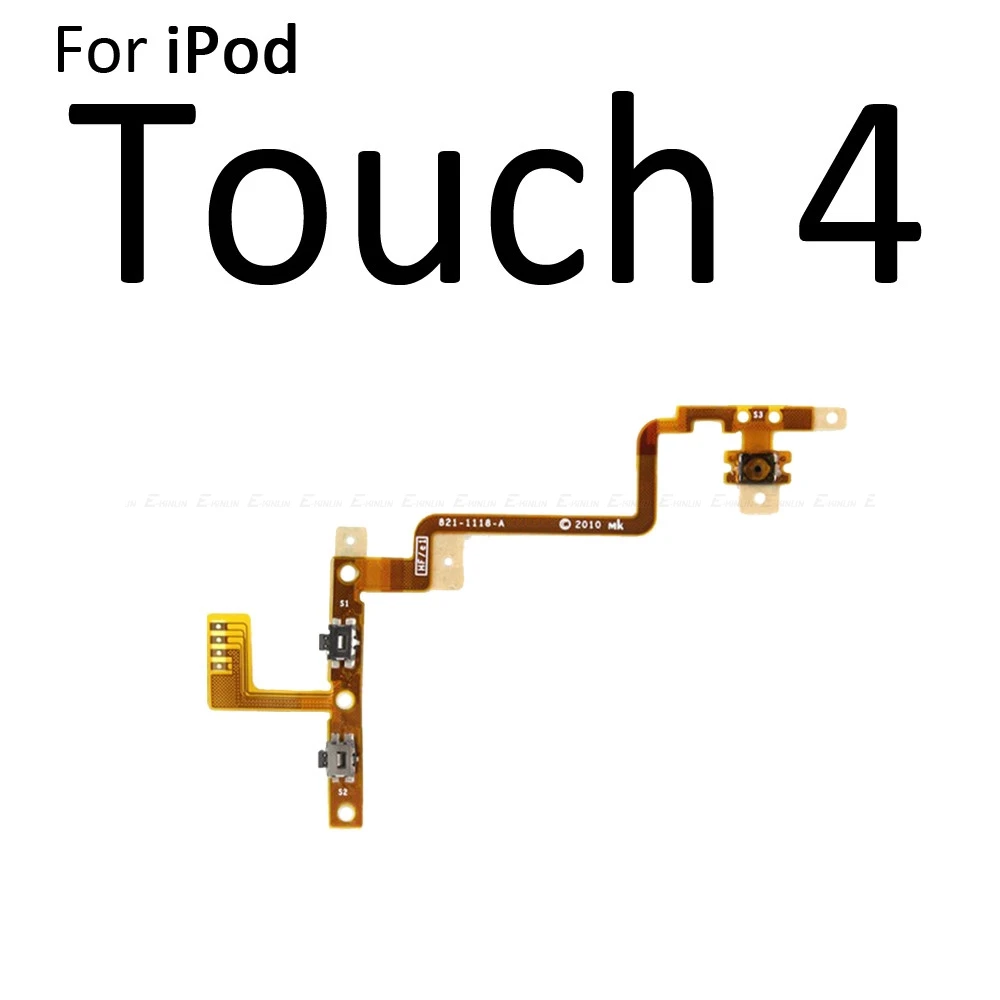 Кнопка увеличения громкости для iPod Touch 2 3 4 5 Nano 6 7 кнопка включения выключения