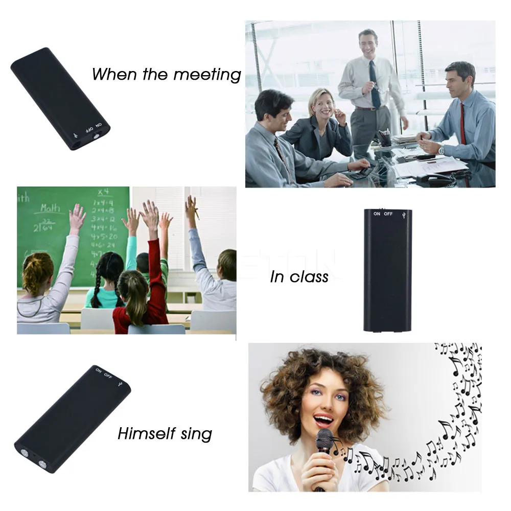 Мини диктофон 2 в 1 USB флэш диск ультра тонкий секретный цифровой маленький mp3