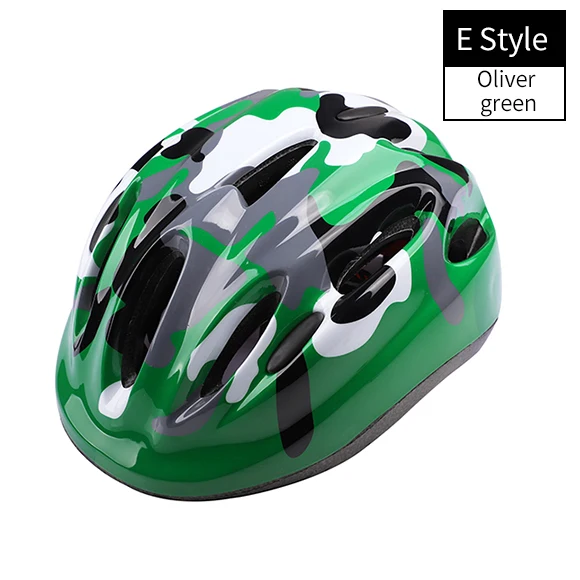 WEST BIKING велосипедные детские шлемы с героями мультфильмов для детей от 3 до 8 лет, высокоплотные поликарбонатные спортивные защитные шлемы для катания на велосипеде - Цвет: E Style Oliver green