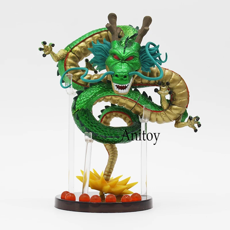 Аниме Dragon Ball Z Shenron цвета металлик Ver. ПВХ фигурка Коллекционная модель игрушки 16 см
