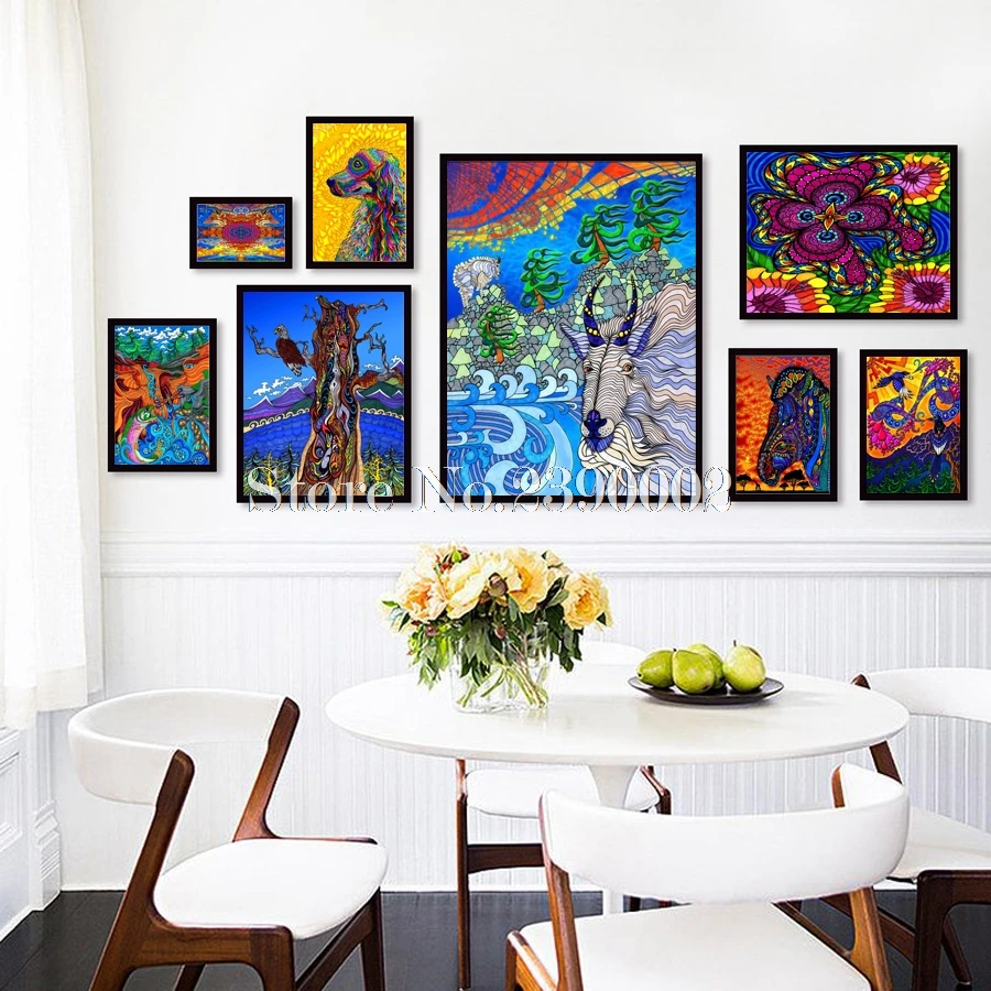 Алмазная 5D картина &quotсделай сам&quot цифровая мозаика с коллажем животных волк