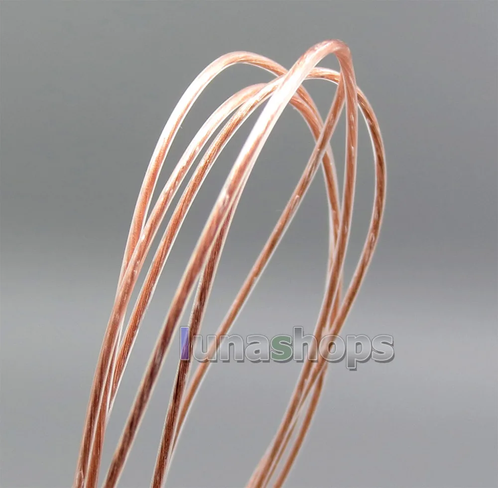 LN005622 Экстремальный мягкий чистый 7N OCC сигнал PU наушники кабель для наушников 20*0 05