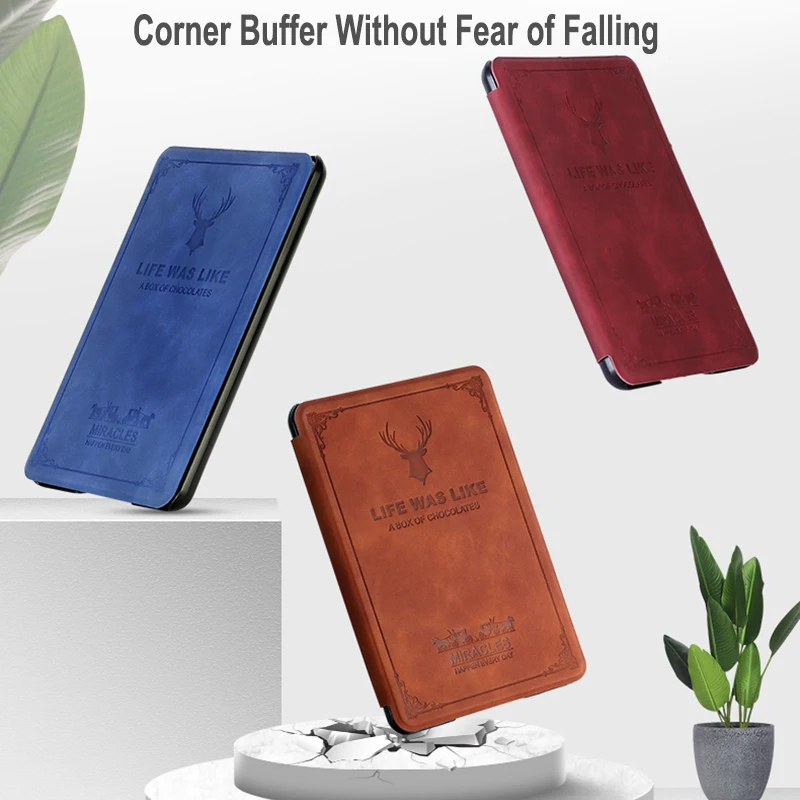 Ультратонкий смарт чехол GAUGGER из искусственной кожи для Amazon New Kindle Paperwhite 4 10th Generation