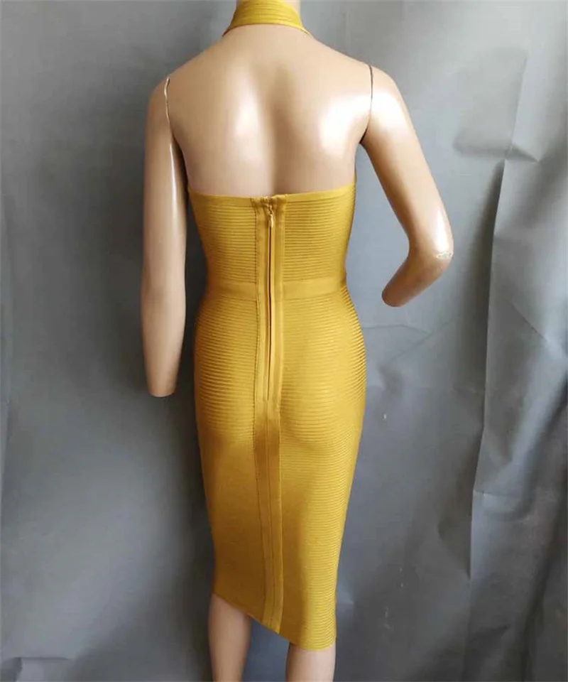 Высокое качество сексуальное с v образным вырезом декольте прилегающее платье