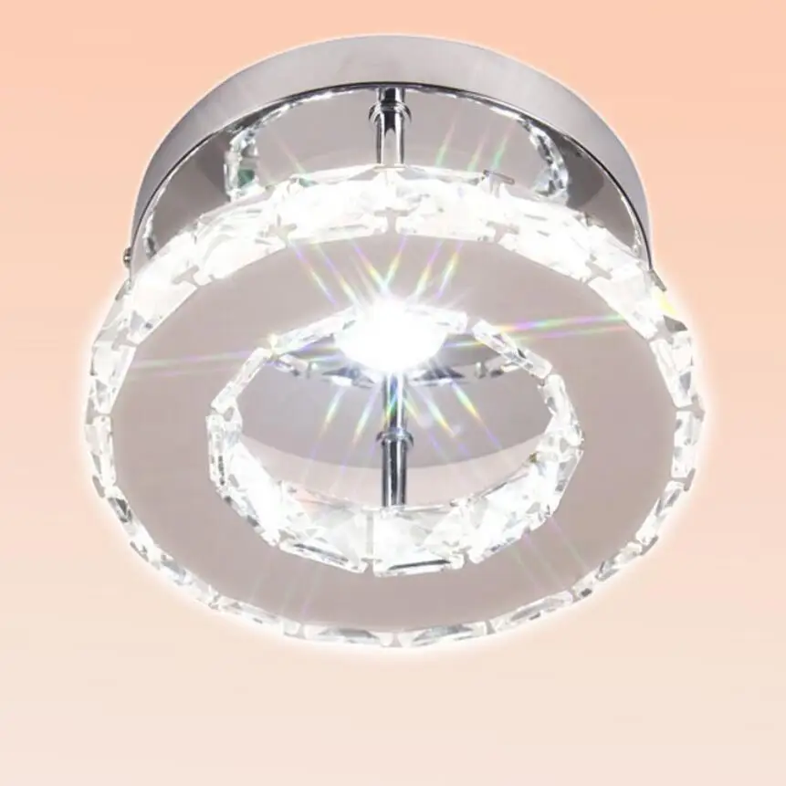 Modern round crystal ceiling lamp high quality led lamps High power/bright lighting Fixtures Lustre Z50 | Лампы и освещение