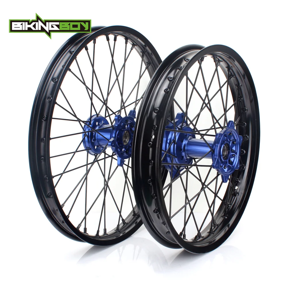 BIKINGBOY 21 &quot18&quot передний задний обод ступицы колеса Набор 36 спиц для Yamaha YZ 250 450 F 2009