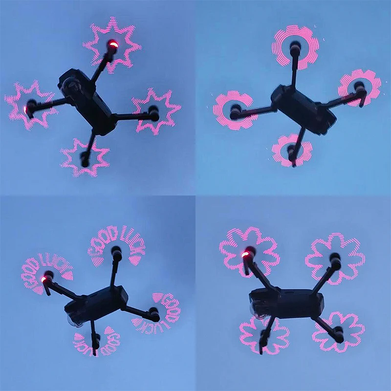 

DJI Mavic Pro 8331 Low noice Programmable LED Flash Word Propeller Props for DJI Mavic Pro fly combo Platinum Drone Accessories