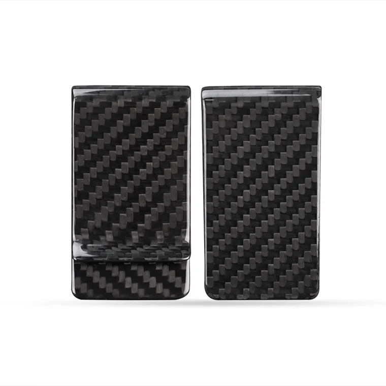 Monocarbon высокого класса Настоящее 3 к углеродного волокна Зажимы для денег кошелек с бесплатной углеродного волокна узор держатели напрямую с фабрики