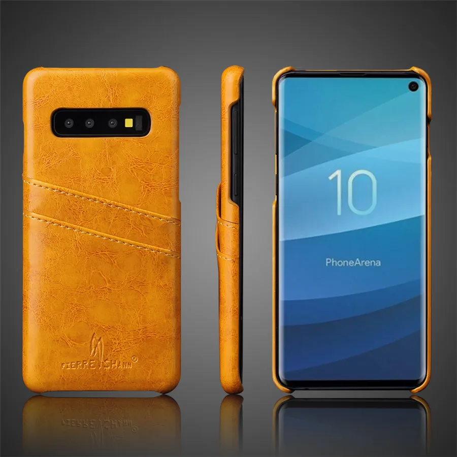 Чехол из натуральной кожи для Samsung Galaxy S10 Plus S10e Note 8 9 Ретро винтажный защитный