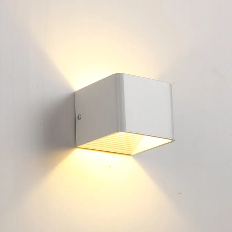 

Modern Indoor LED Wall Lamp 5W AC90-260V Simple Bedroom Wall Lights Aluminum Wall Sconce for Living-room Home Lighting Luminaire