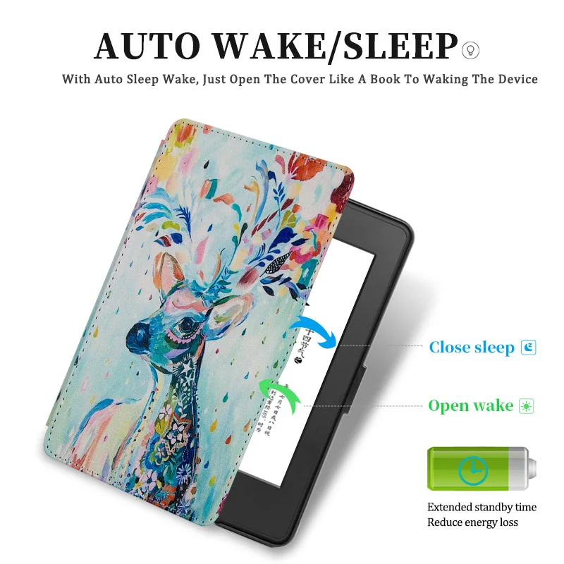 Чехол AROITA для Kindle Paperwhite 6 го поколения 2012/2013/2015 и 7 2016/2017 Портативная подставка