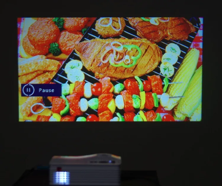Мини-проектор Max 130 дюйма hd Портативный светодио дный проектор с HDMI USB Proyector