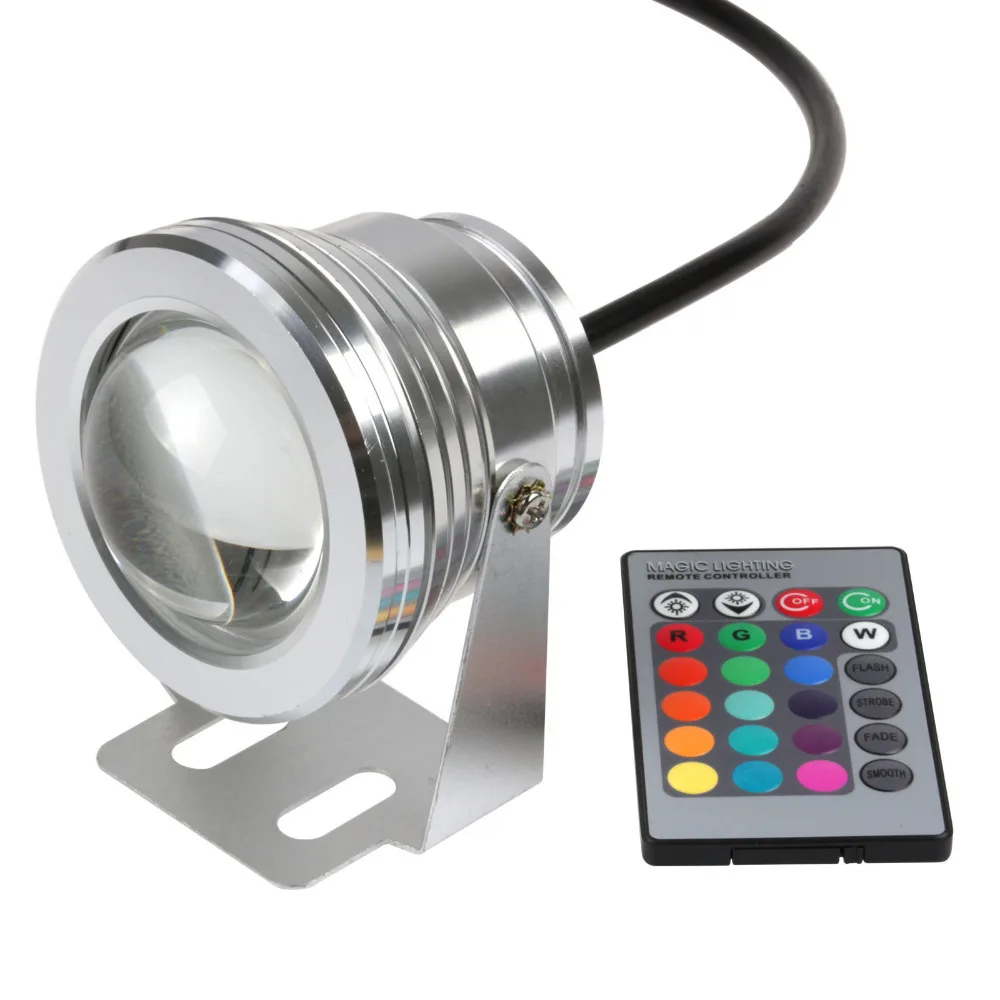 

10W LED Swimming Pool Light Underwater Waterproof IP65 Landscape Lamp Warm/Cold White AC/DC 12V 900LM
