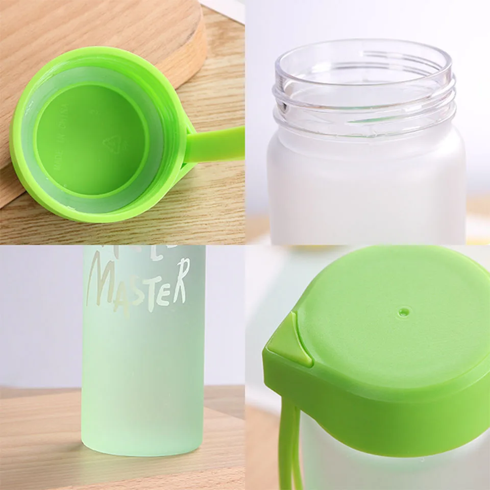 Transhome пластиковая бутылка для воды Bpa Free Цветные бутылки с молоком 500 мл